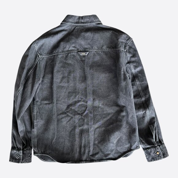 Louis Vuitton Washed Black Denim Monogram Overshirt - Picture 2 of 8